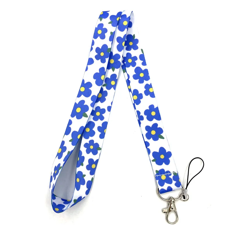 Blue Flowers Lovely Kind Lanyard Keys Phone Holder Funny Neck Strap With Keyring ID Card DIY Animal webbings ribbons Hang Rope
Blue Flowers Lovely Kind Lanyard Keys Phone Holder Funny Neck Strap With Keyring ID Card DIY Animal webbings ribbons Hang Rope