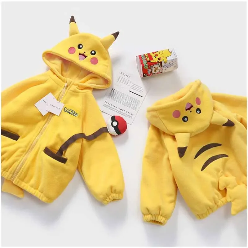 Pokemon Pikachu Children Hooded Sweater Anime Cartoon Cute Kids Boys Girls Autumn Winter Warm Thick Hooded Hoodie Coat
Pokemon Pikachu Children Hooded Sweater Anime Cartoon Cute Kids Boys Girls Autumn Winter Warm Thick Hooded Hoodie Coat