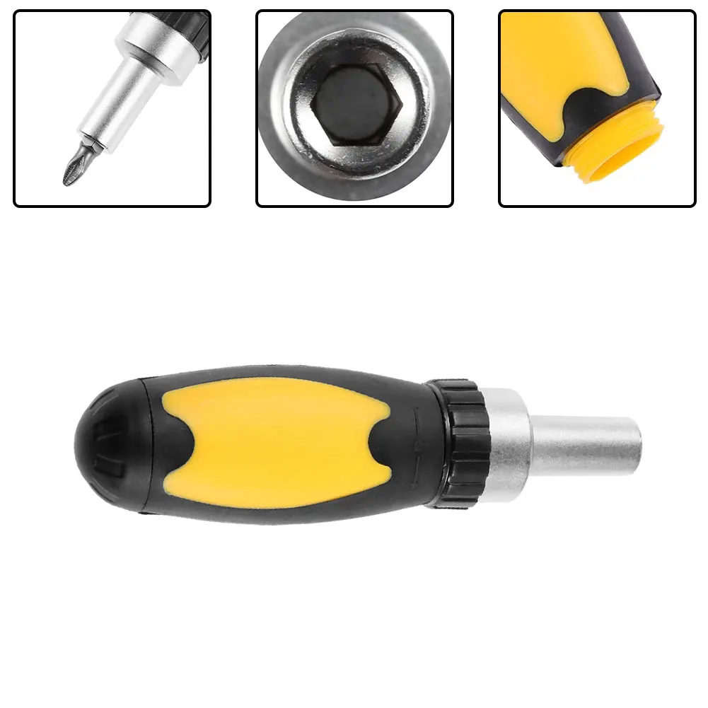 Screwdriver Ratchet Wrench 1/4 Batch Head 1pcs 6.35mm Positive And Negative Ratchet Handle Screw Driver Hand Tools
Screwdriver Ratchet Wrench 1/4 Batch Head 1pcs 6.35mm Positive And Negative Ratchet Handle Screw Driver Hand Tools
