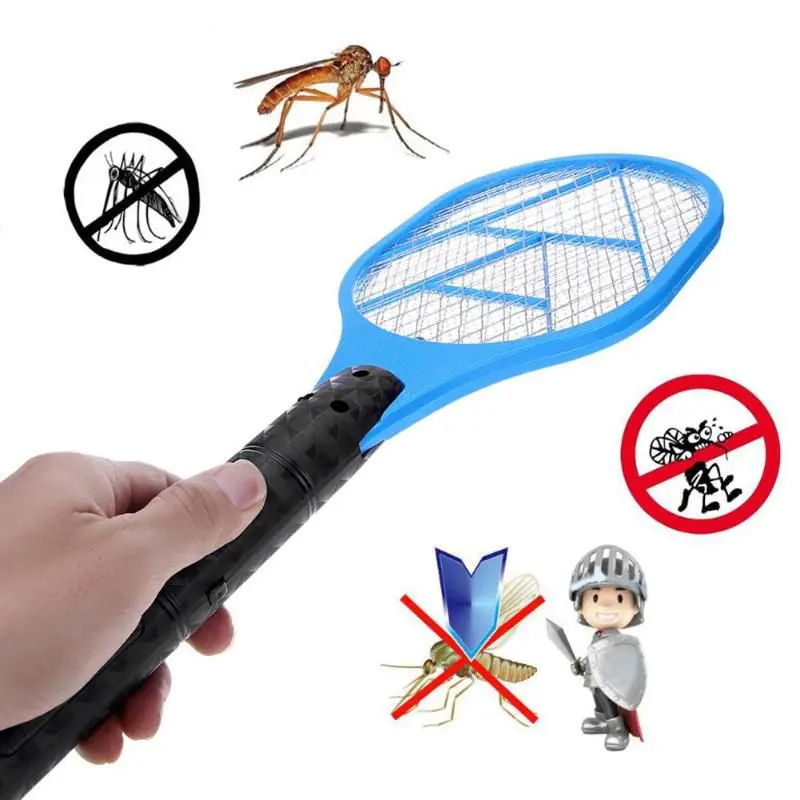 

Batteries Electric Mosquito Swatter Anti Mosquito Fly Repellent Pest Rejecting Racket Bug Insect Repeller Trap Swatter Killer