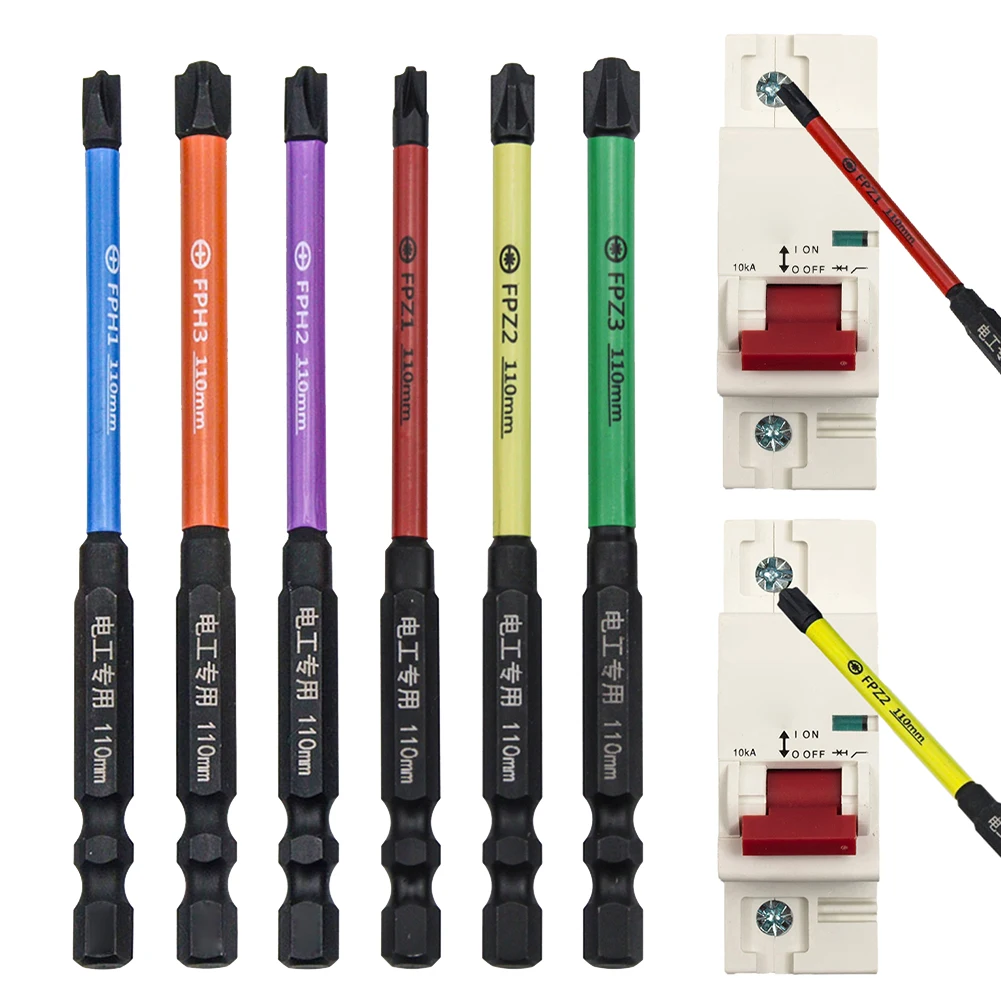 6pcs 110mm Magnetic Special Slotted Cross Screwdriver Bit For Electrician Circuit Breakers FPH FPZ Socket Switch Power Tool
6pcs 110mm Magnetic Special Slotted Cross Screwdriver Bit For Electrician Circuit Breakers FPH FPZ Socket Switch Power Tool
