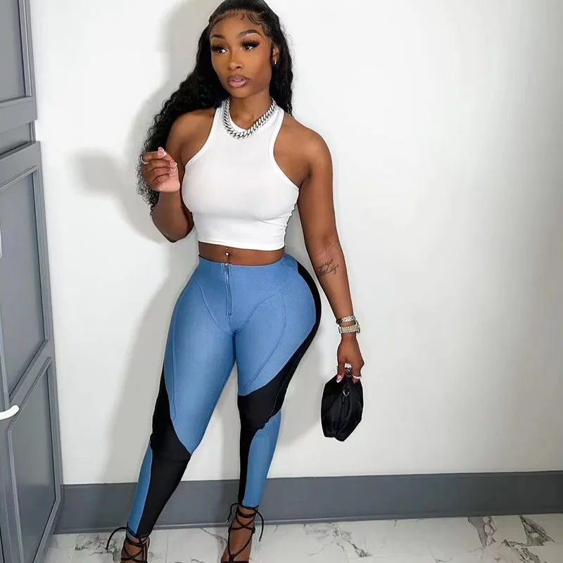 Sporty Fitness Sweatsuit 2 Piece Set Women Outfit Vest Crop Top and Patchwork Pants Stretchy Workout Casual Tracksuit Yoga Sets
Sporty Fitness Sweatsuit 2 Piece Set Women Outfit Vest Crop Top and Patchwork Pants Stretchy Workout Casual Tracksuit Yoga Sets