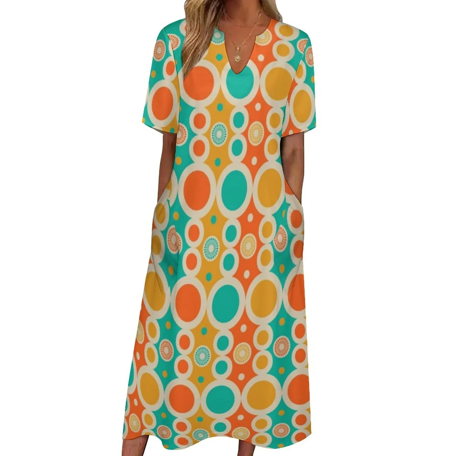 Mid-Century Dress Summer Spot Retro Vintage 60s 70s Aesthetic Casual Long Dresses Women Night Club Maxi Dress Birthday Present
Mid-Century Dress Summer Spot Retro Vintage 60s 70s Aesthetic Casual Long Dresses Women Night Club Maxi Dress Birthday Present