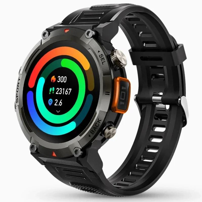 

2024 New Outdoor Smart Watch Men with Flashlight Sport Fitness Bracelet Blood Pressure IP67 Waterproof Smartwatch Music Watches