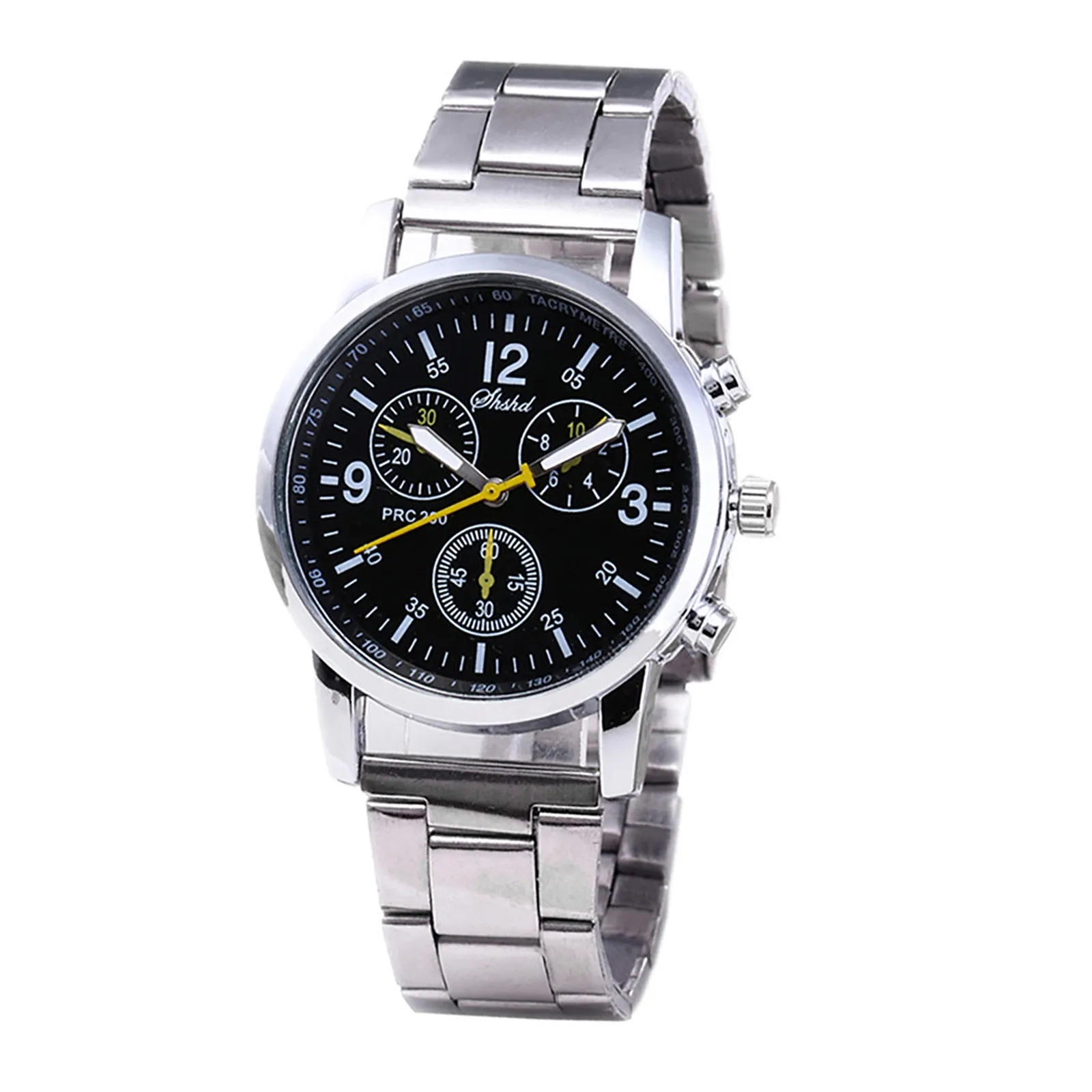 

손목시계 Luxury Men'S Business Style Fashion Trend Quartz Watch Neutral Couple Steel Band Wristwatches Men'S Circular Dial Watch