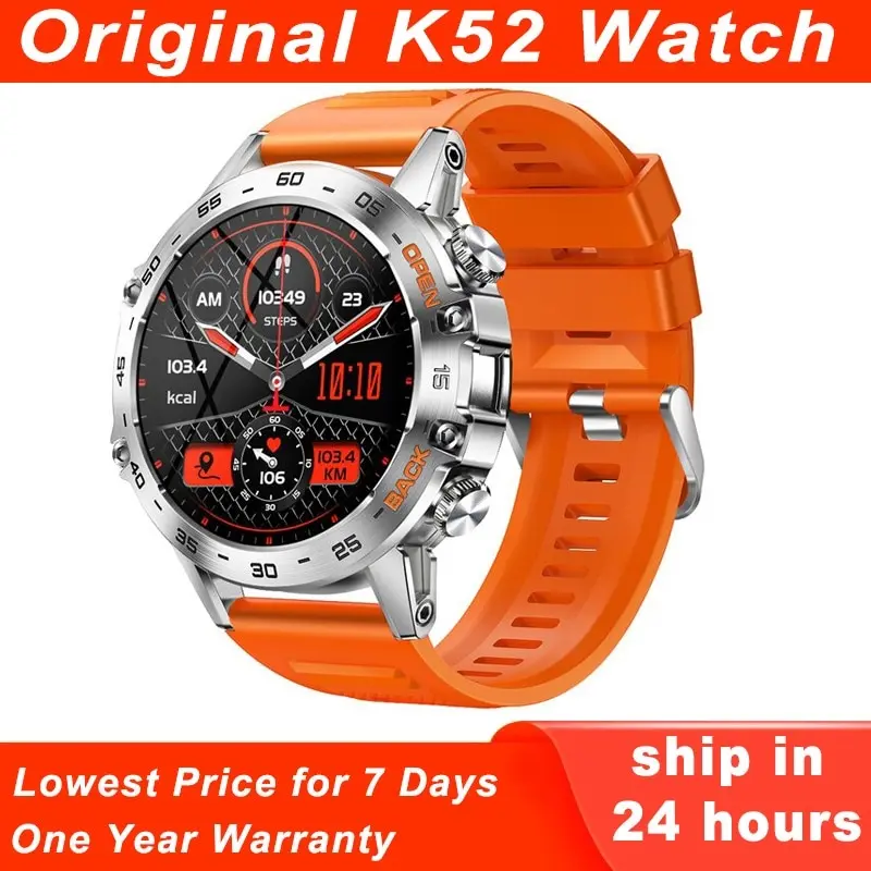 K52 Smart Watch Men Custom Dial Bluetooth Call Heart Rate Blood Oxygen Waterproof Long Battery Time Smartwatch 
K52 Smart Watch Men Custom Dial Bluetooth Call Heart Rate Blood Oxygen Waterproof Long Battery Time Smartwatch