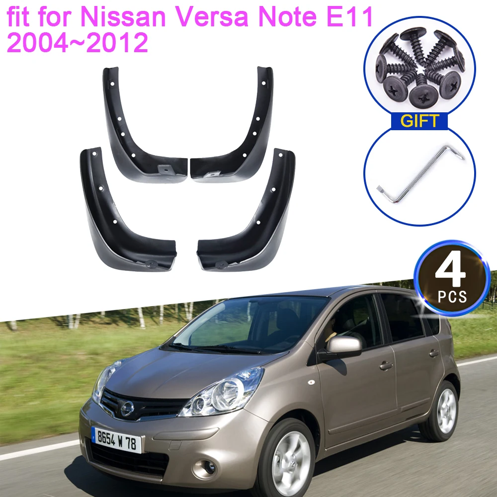 

for Nissan Versa Note E11 2004 2005 2006 2007 2008 2009 2010 2011 2012 Mud Flaps Mudguards Splash Fender Guard Front Accessories