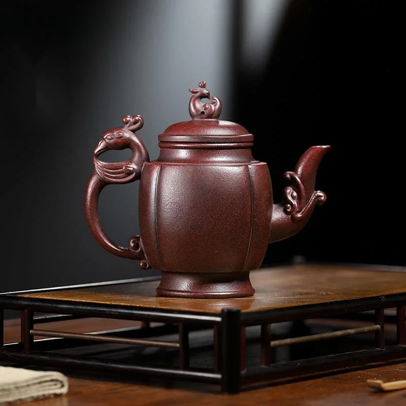 

350ml Yixing High-capacity Tea Pot Purple Clay Filter Zisha Teapots Handmade Kettle Tea Ceremony Customized Gifts Authentic