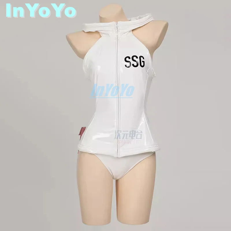 

InYoYo Nami Cosplay Costume Anime One Piece PU Uniform Top Shorts Halloween Party Outfit Women Role Play Clothing New