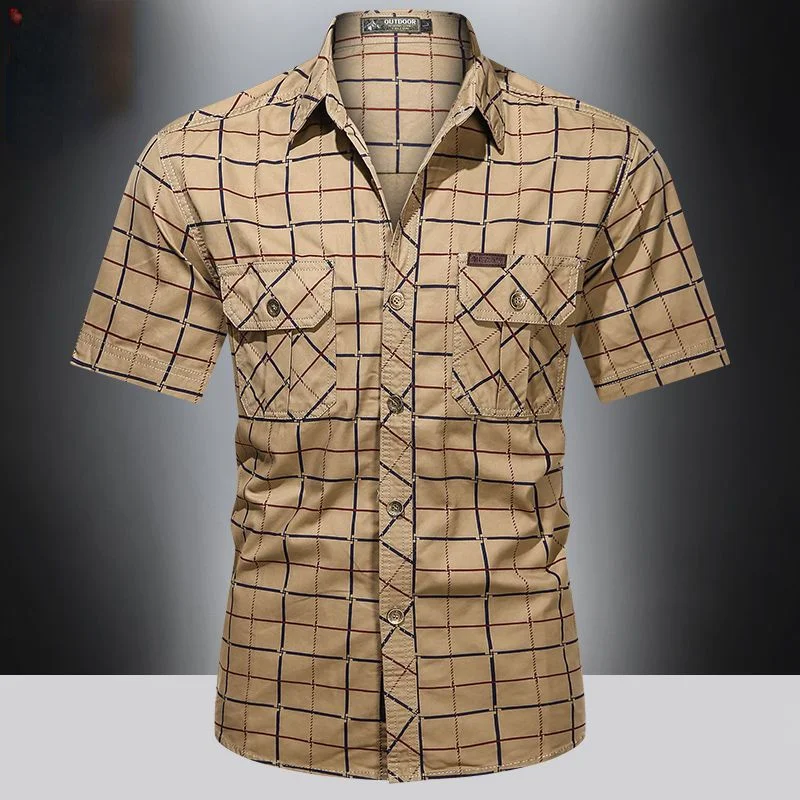 Summer Short Sleeve Shirt Men Cotton Brand Military Tactical Jacket Tops Slim Outdoor Casual Dress High Quality
Summer Short Sleeve Shirt Men Cotton Brand Military Tactical Jacket Tops Slim Outdoor Casual Dress High Quality