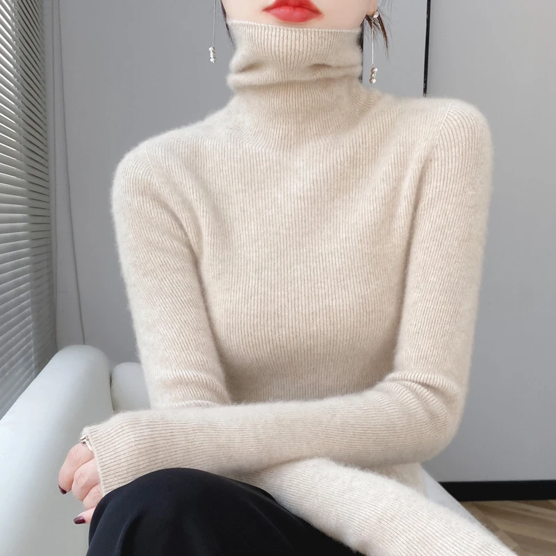 First-Line Ready-To-Wear Pile Collar 100% Pure Sweater Women's Long-Sleeved Pullover Autumn And Winter Knitted Cashmere Sweater
First-Line Ready-To-Wear Pile Collar 100% Pure Sweater Women's Long-Sleeved Pullover Autumn And Winter Knitted Cashmere Sweater