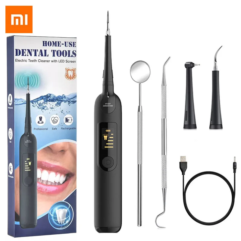 XIAOMI Electric Dental Scaler Calculus Remover Tooth Cleaner Teeth Whitening LED Screen Teeth Health Oral Irrigation Care Tools
XIAOMI Electric Dental Scaler Calculus Remover Tooth Cleaner Teeth Whitening LED Screen Teeth Health Oral Irrigation Care Tools