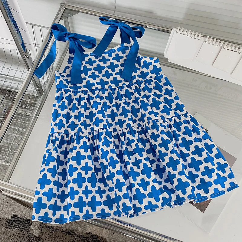 2023 New Summer Summer Strap Dress Casual Dress Blue Bright Sleeveless Baby Girl Clothes Children Dress
2023 New Summer Summer Strap Dress Casual Dress Blue Bright Sleeveless Baby Girl Clothes Children Dress