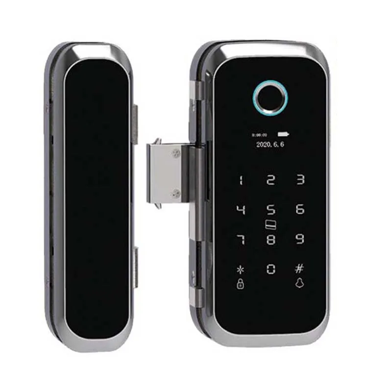 TTLock APP Intelligent RFID Pin Electronic Smart biometric fingerprint glass door lock for office
TTLock APP Intelligent RFID Pin Electronic Smart biometric fingerprint glass door lock for office