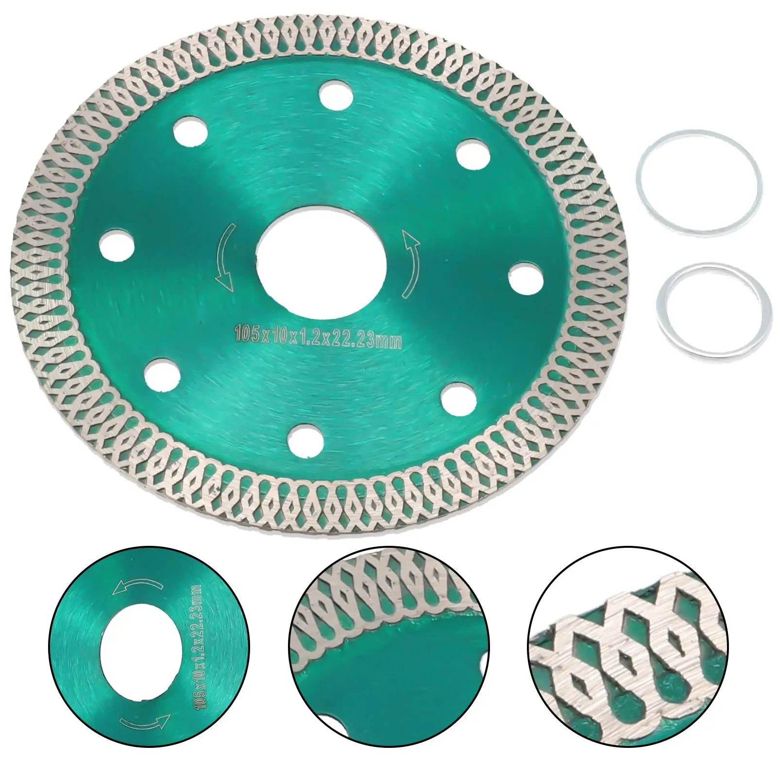 Diamond Saw Blade Ultra-Thin Ceramic Oscillating Tool Porcelain 4/4.5/5inch Tile Cutting Disc With Change Diameter Ring
Diamond Saw Blade Ultra-Thin Ceramic Oscillating Tool Porcelain 4/4.5/5inch Tile Cutting Disc With Change Diameter Ring