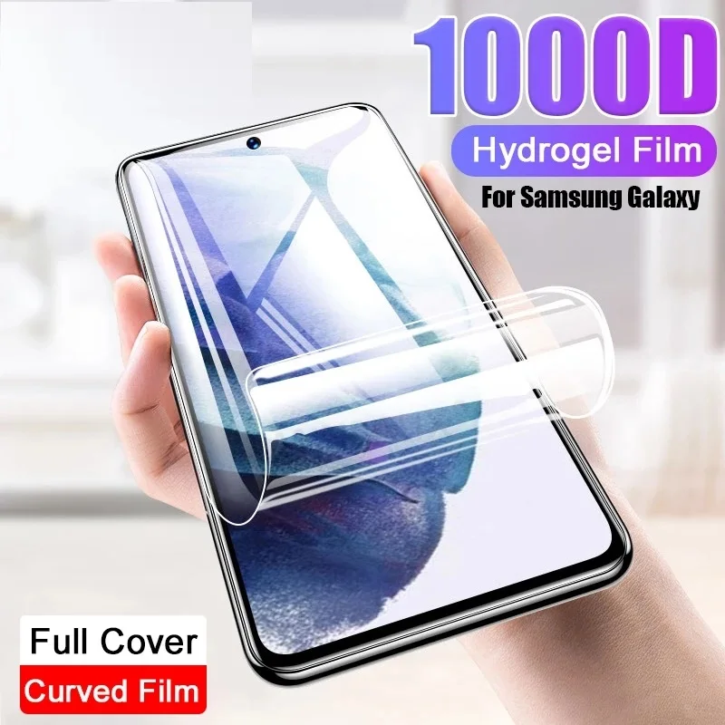 

4PCS Hydrogel Film For Samsung Galaxy S21 S20 S22 S23 S24 Plus Ultra FE Screen Protector Note 20 10 9 S10 S8 S9 Plus S10E