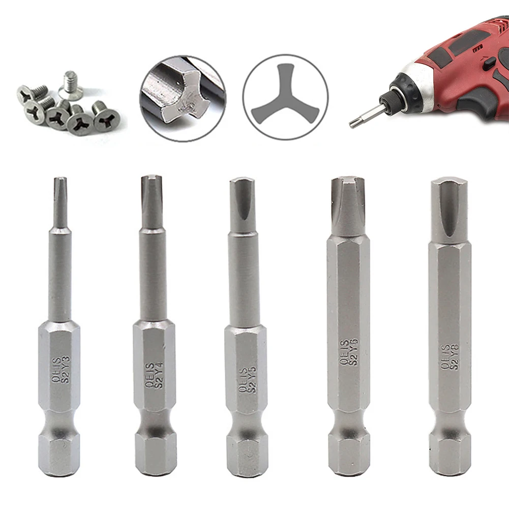 Home Screwdriver Bits Hand Tools 1/4Inch 50mm 5Pcs/Set Grey Hex Shank Screwdriver Bits Y Shaped Y3/Y4/Y5/Y6/Y8
Home Screwdriver Bits Hand Tools 1/4Inch 50mm 5Pcs/Set Grey Hex Shank Screwdriver Bits Y Shaped Y3/Y4/Y5/Y6/Y8