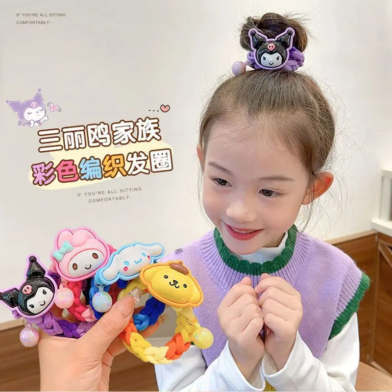 Sanrio kawaii Cinnamoroll My melody мультяшная резинка для волос маленькая девочка аксессуары для волос, которые не повреждают хвост
Sanrio kawaii Cinnamoroll My melody мультяшная резинка для волос маленькая девочка аксессуары для волос, которые не повреждают хвост