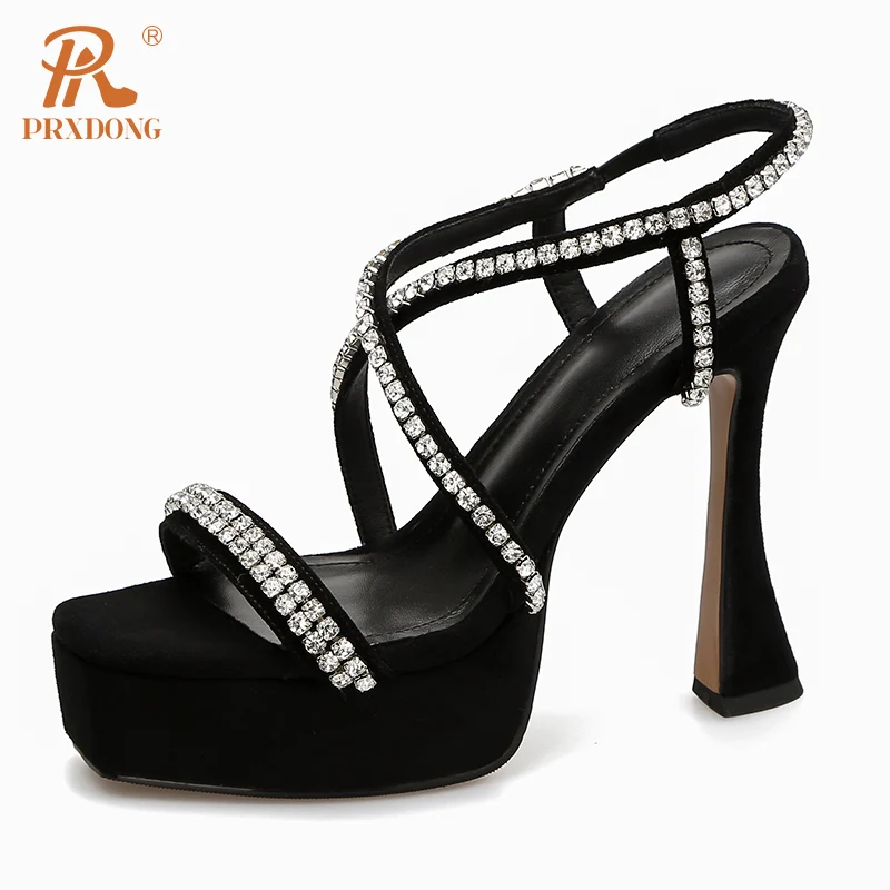 PRXDONG New Elegant Summer Fashion High Heels Platform Shoes Woman Sandals Crystal Black Red Dress Party Wedding Lady Pumps 40
PRXDONG New Elegant Summer Fashion High Heels Platform Shoes Woman Sandals Crystal Black Red Dress Party Wedding Lady Pumps 40