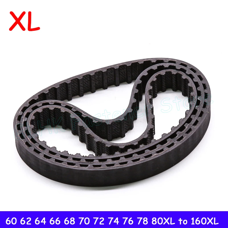 

Width 10/12.7mm Closed Loop Rubber Timing Belt 5.08mm Pitch XL Synchronous Belt XL60 62 64 66 68 70 72 74 76 78 80 to XL160