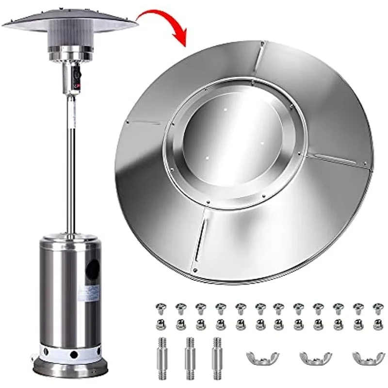 1pc Heater Top Reflector Shield Aluminum Replacement Parts Accessories For Outdoor Propane Heaters, Energy Saving, Windshield, D
1pc Heater Top Reflector Shield Aluminum Replacement Parts Accessories For Outdoor Propane Heaters, Energy Saving, Windshield, D