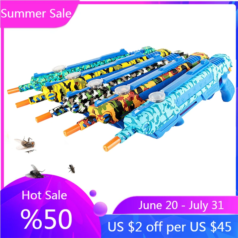 

New 3.0 Bug Salt Gun Kill Flies Mosquitoes Adults Toy Gun Launcher With Laser Outdoor Fly Gun Bug A Salt Gun Fly Salt Gun