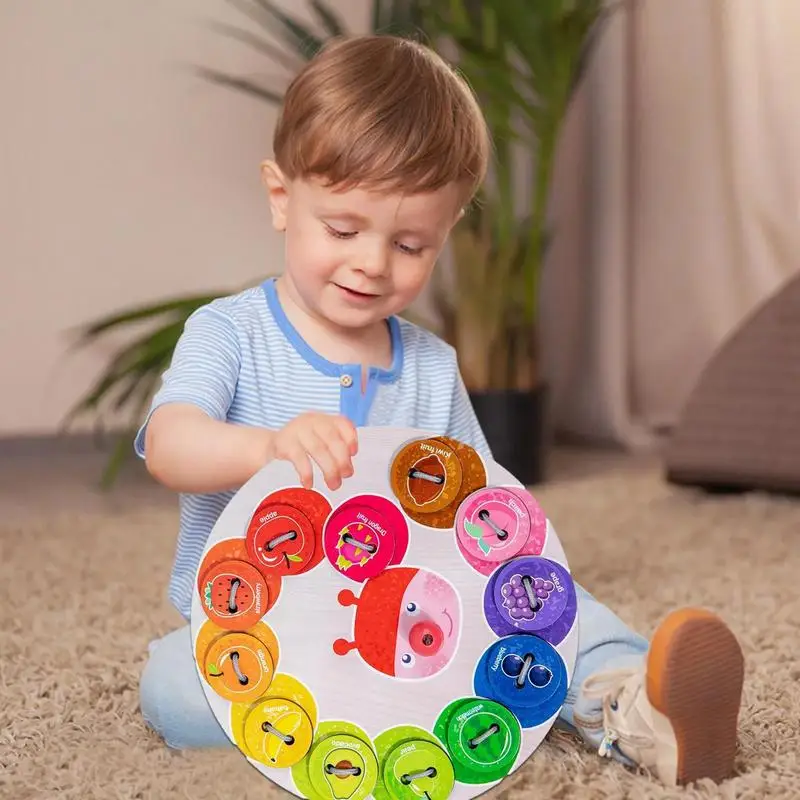 Toddler Lacing Toy Montessori Learning Toys Colorful Educational Activity Game Wooden Lacing Cards Puzzle With Threading Board
Toddler Lacing Toy Montessori Learning Toys Colorful Educational Activity Game Wooden Lacing Cards Puzzle With Threading Board