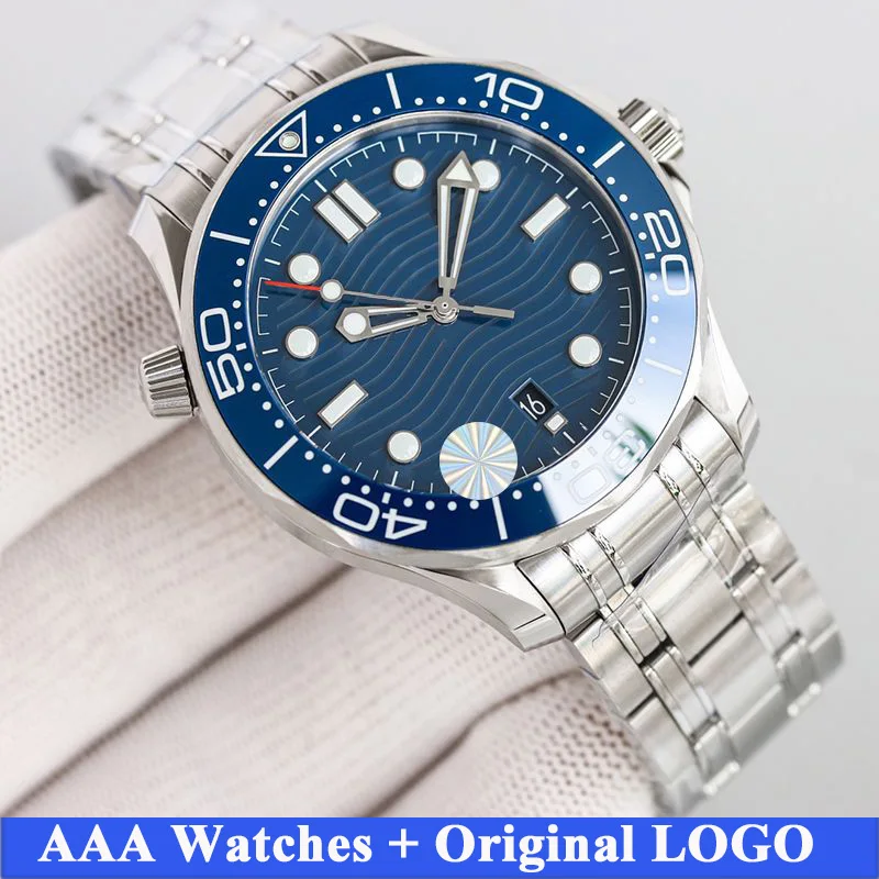 

Mens Watch Automatic Mechanical Watches For Men Silver Strap 42mm Wristwatch Life Waterproof Stainless Steel Montre de luxe