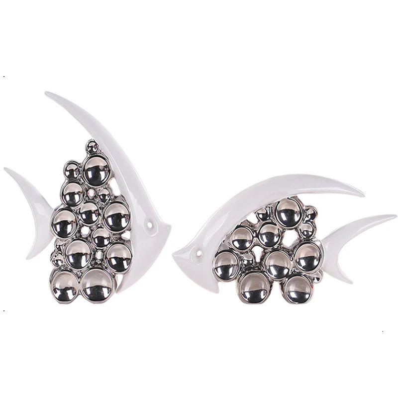 Modern Silver Kiss Fish Ceramic Ornaments Wedding Gifts Home Furnishing Crafts Hotel Livingroom Table Figurines Decoration
Modern Silver Kiss Fish Ceramic Ornaments Wedding Gifts Home Furnishing Crafts Hotel Livingroom Table Figurines Decoration