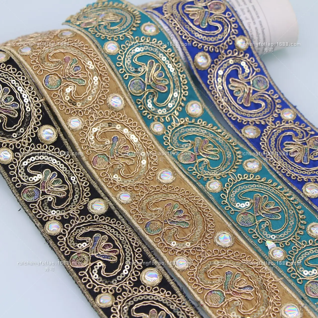 

10 yards/volume national style gold yarn yarn lace embroidery webber DIY ancient Chinese clothing accessories