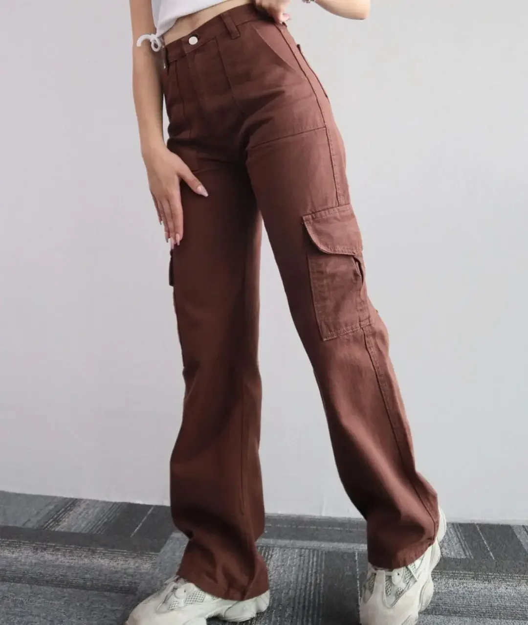 New Autumn And Spring Thin Women Joker Casual Pants Waist Three-dimensional Pocket Pants Waist Overalls Collect waist shape
New Autumn And Spring Thin Women Joker Casual Pants Waist Three-dimensional Pocket Pants Waist Overalls Collect waist shape