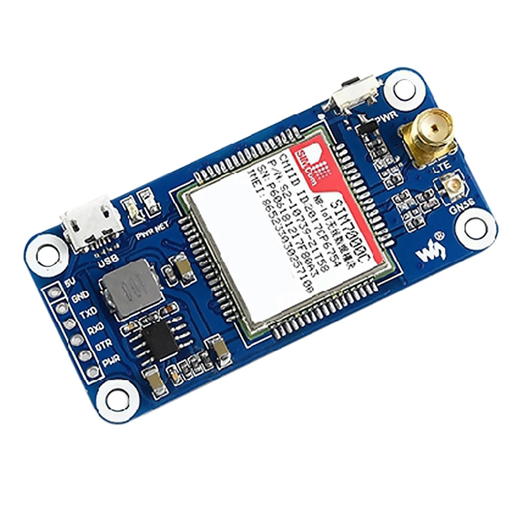 

Waveshare SIM7000C 4G Communication Module For Raspberry Pi Zero/W/WH/2B/3B/3B+ NB-Iot/EMTC/EDGE/GPRS/GNSS Expansion Board
