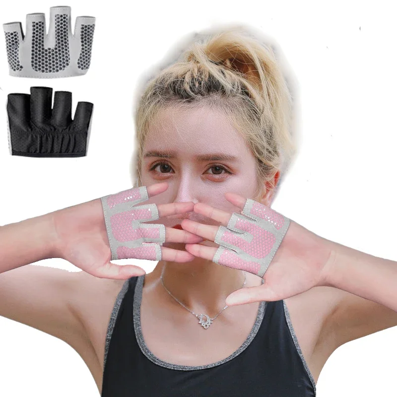 

1pair Gym Fitness Half Finger Gloves Men Women for Crossfit Workout Glove Power Weight Lifting Bodybuilding Hand Protector