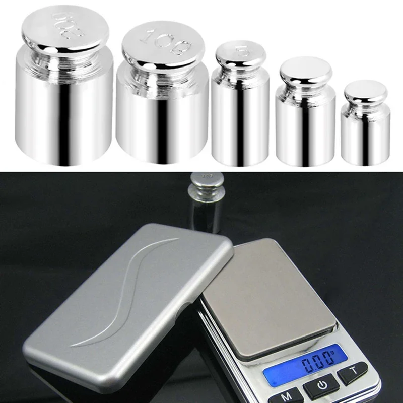 5pcs/set Precision Calibration Set Chrome Plating Scale Weights Set 1g 2g 5g 10g 20g Grams For Home Tools
5pcs/set Precision Calibration Set Chrome Plating Scale Weights Set 1g 2g 5g 10g 20g Grams For Home Tools