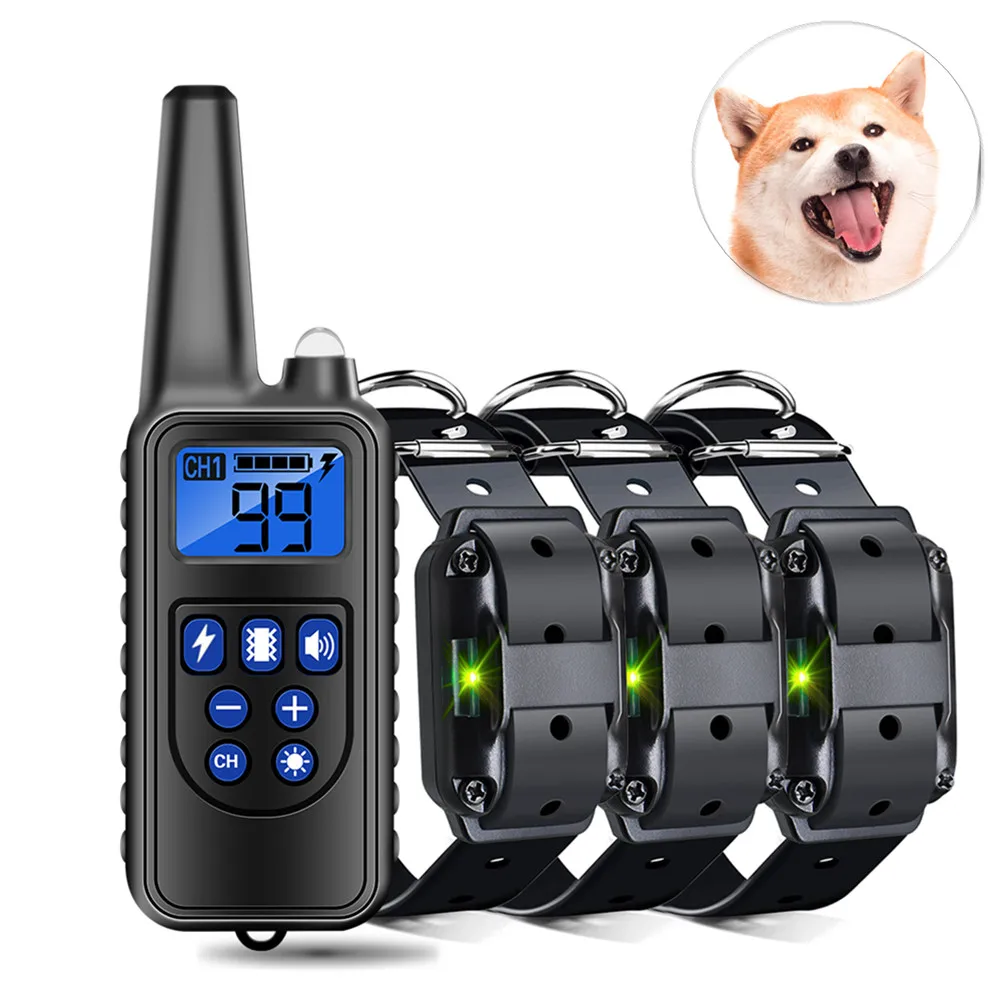 800m Dog Training Collar Device IP7 Waterproof Rechargeable with LCD Display for All Size Vibration Sound
800m Dog Training Collar Device IP7 Waterproof Rechargeable with LCD Display for All Size Vibration Sound