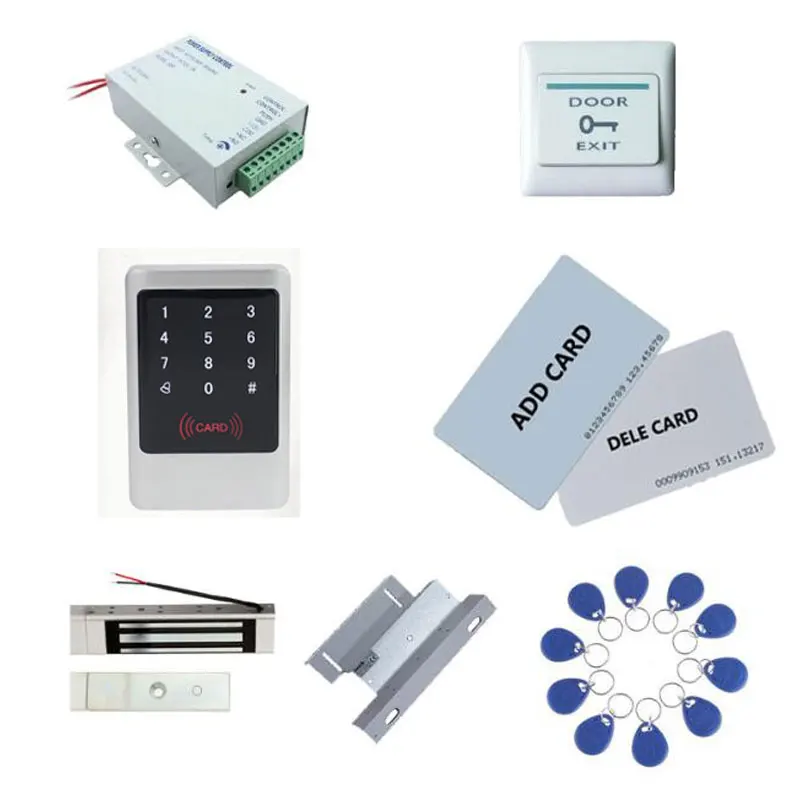 Standalone Access Control Kit,Metal Controller Power+180kg Magnetic Lock+180kg ZL-Bracket+Exit Button+10 Keyfob ID Tag,Sn:Tset-5
Standalone Access Control Kit,Metal Controller Power+180kg Magnetic Lock+180kg ZL-Bracket+Exit Button+10 Keyfob ID Tag,Sn:Tset-5