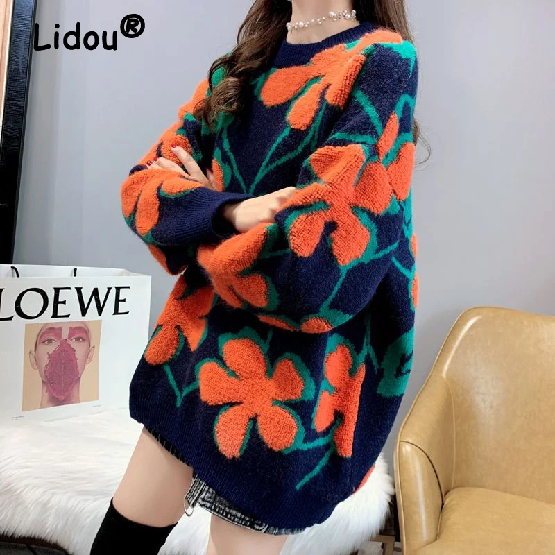 Winter Basic Knitted Sweater Women O Neck Printed Pullover 2022 Autumn Korean Loose Casual Long Sleeve Sweaters Female Tunic Top
Winter Basic Knitted Sweater Women O Neck Printed Pullover 2022 Autumn Korean Loose Casual Long Sleeve Sweaters Female Tunic Top