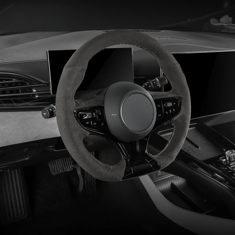

Чехол на рулевое колесо для BYD Seal EV 2022 2023, противоскользящий чехол на рулевое колесо Nappa, аксессуары для защиты рулевого колеса