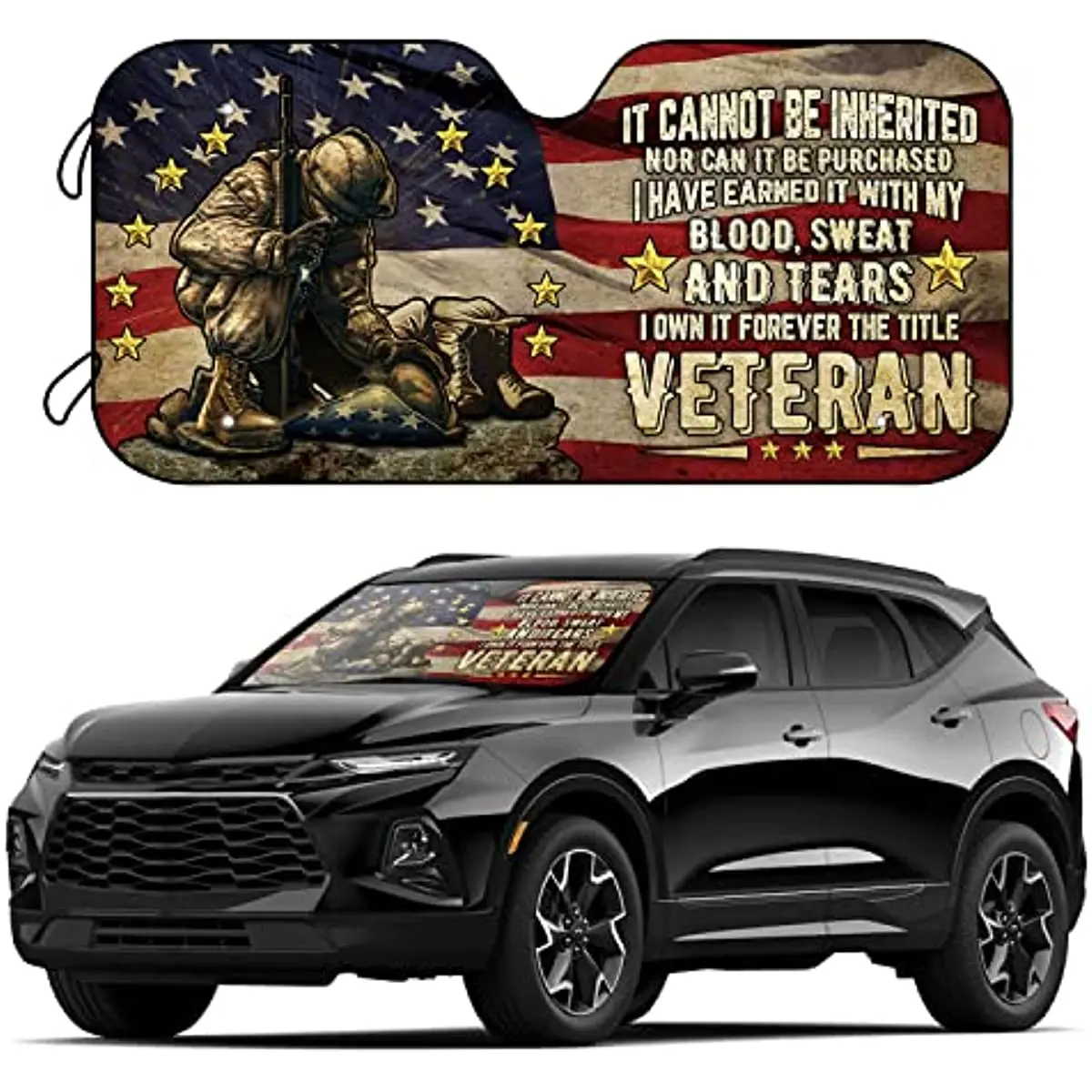 WILDLAVIE American Camouflage Flag Car Windshield Sunshade - We Owe Them All - 57 x 27 Inch Foldable Sun Shade Can Blocks UV Ra
WILDLAVIE American Camouflage Flag Car Windshield Sunshade - We Owe Them All - 57 x 27 Inch Foldable Sun Shade Can Blocks UV Ra