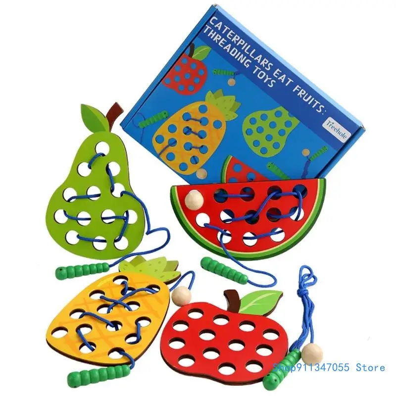 Lacing Fruit Threading Toy Montessori Early Learning Build Basic Life Skill Drop shipping
Lacing Fruit Threading Toy Montessori Early Learning Build Basic Life Skill Drop shipping