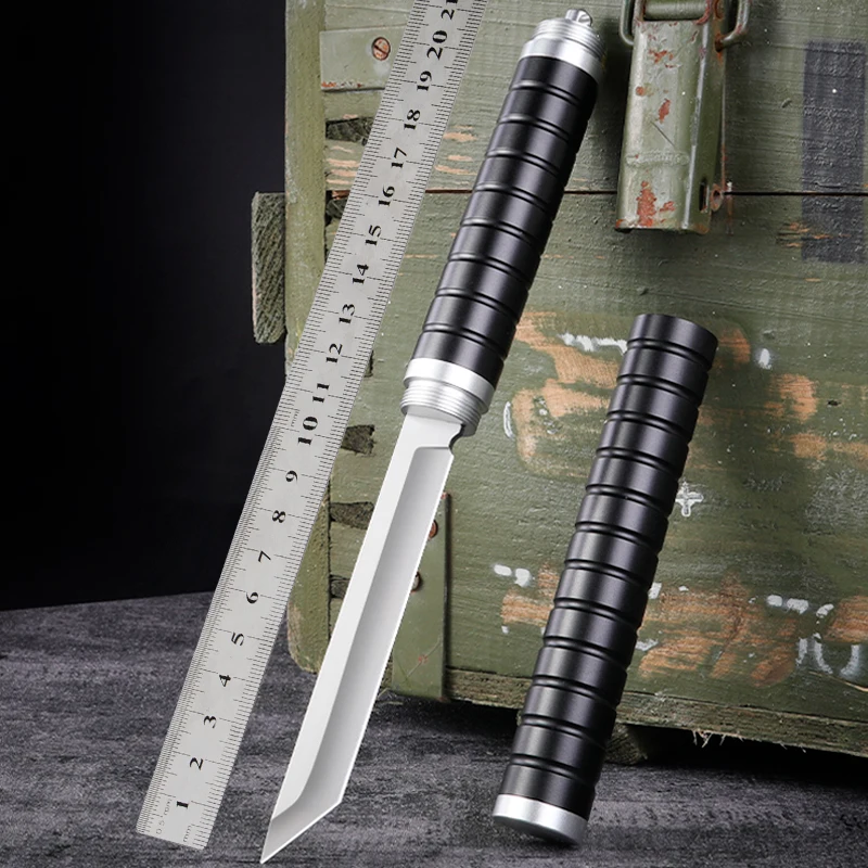 

Черный нож для защиты автомобиля, нож для защиты на природе, охотничий нож, нож для выживания, фиксированный Средний нож, тактический нож