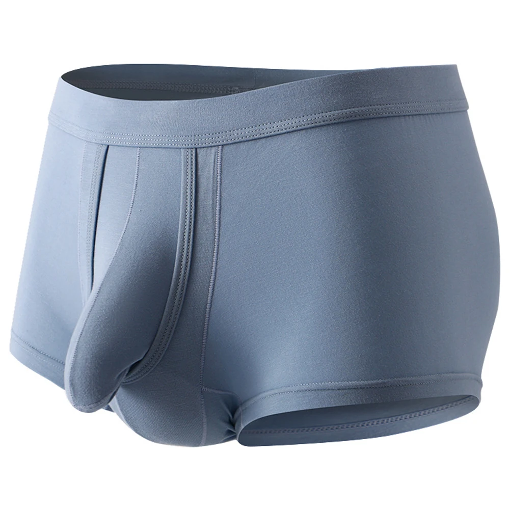 

Men Sexy Underwear Separate Ball Pouch Boxers Elephant Nose Men's Thong Breathable Comfort Sport Briefs Casual Shorts Underpants