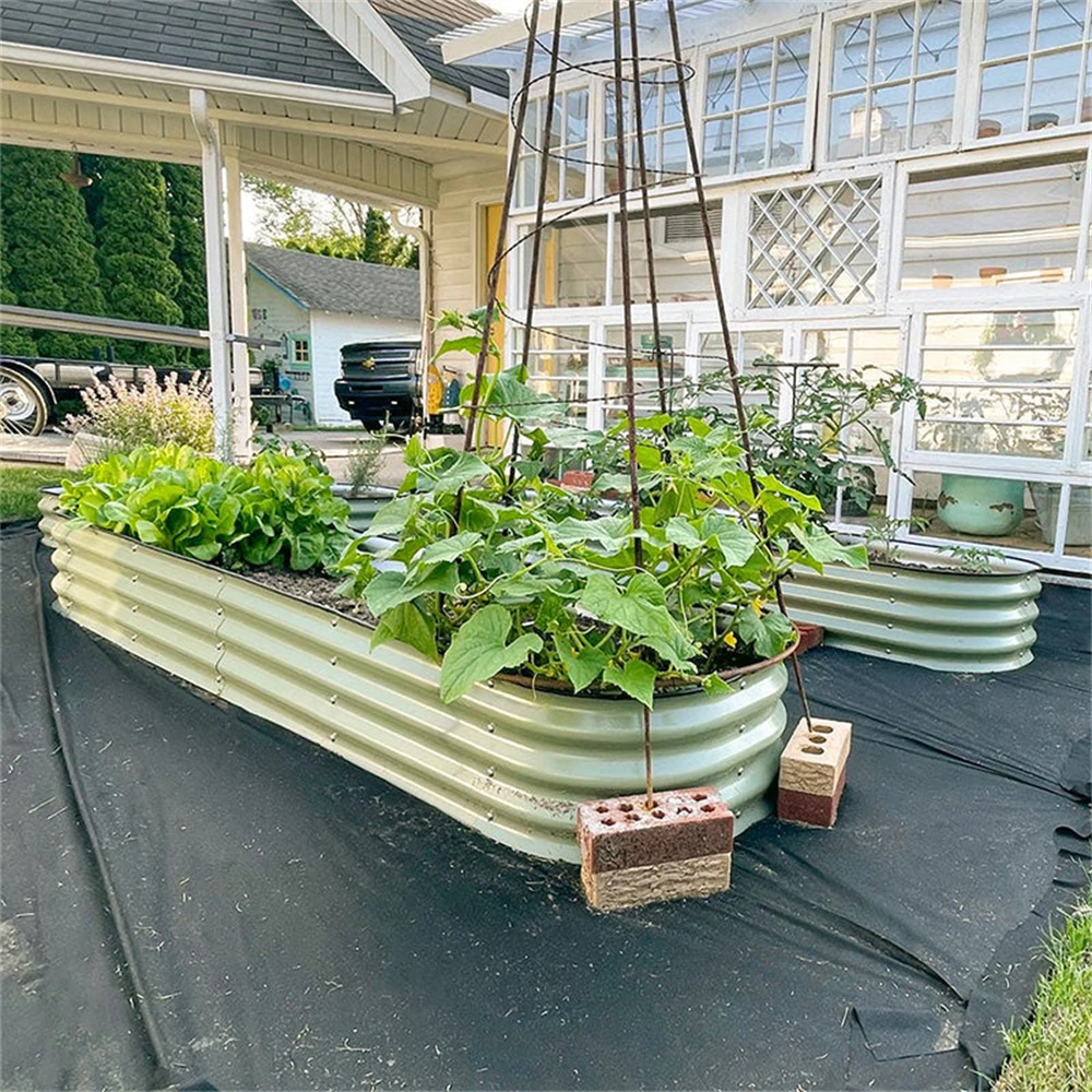 Metal Raised Garden Beds Tall Outdoor Durable Galvanized Cold Rolled Steel Planter Box for Vegetables Flowers Fruits Cultivated
Metal Raised Garden Beds Tall Outdoor Durable Galvanized Cold Rolled Steel Planter Box for Vegetables Flowers Fruits Cultivated