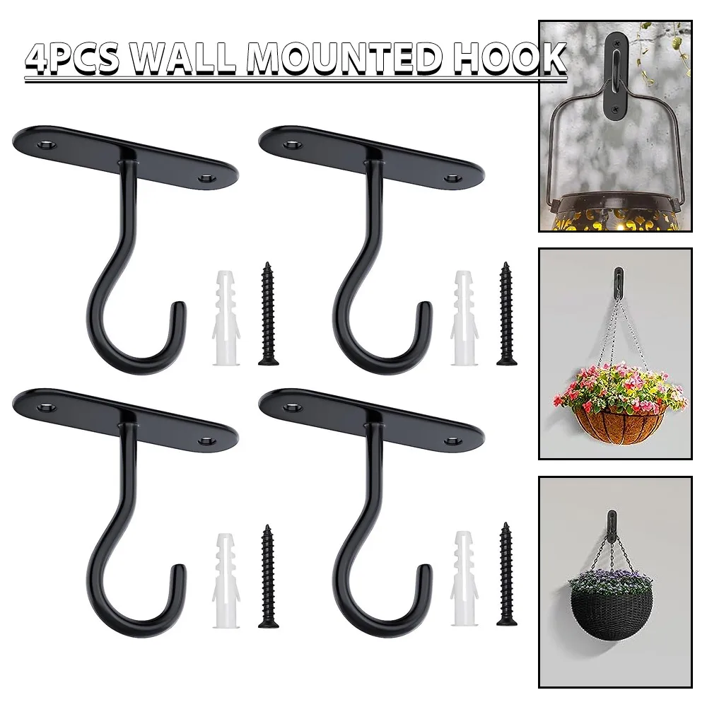 4 PCS Metal Hanging Basket Brackets Garden Plant Hanger Hook Wall Mount Decor Iron S-Shape Hanging Flower Pot Lantern Hook
4 PCS Metal Hanging Basket Brackets Garden Plant Hanger Hook Wall Mount Decor Iron S-Shape Hanging Flower Pot Lantern Hook
