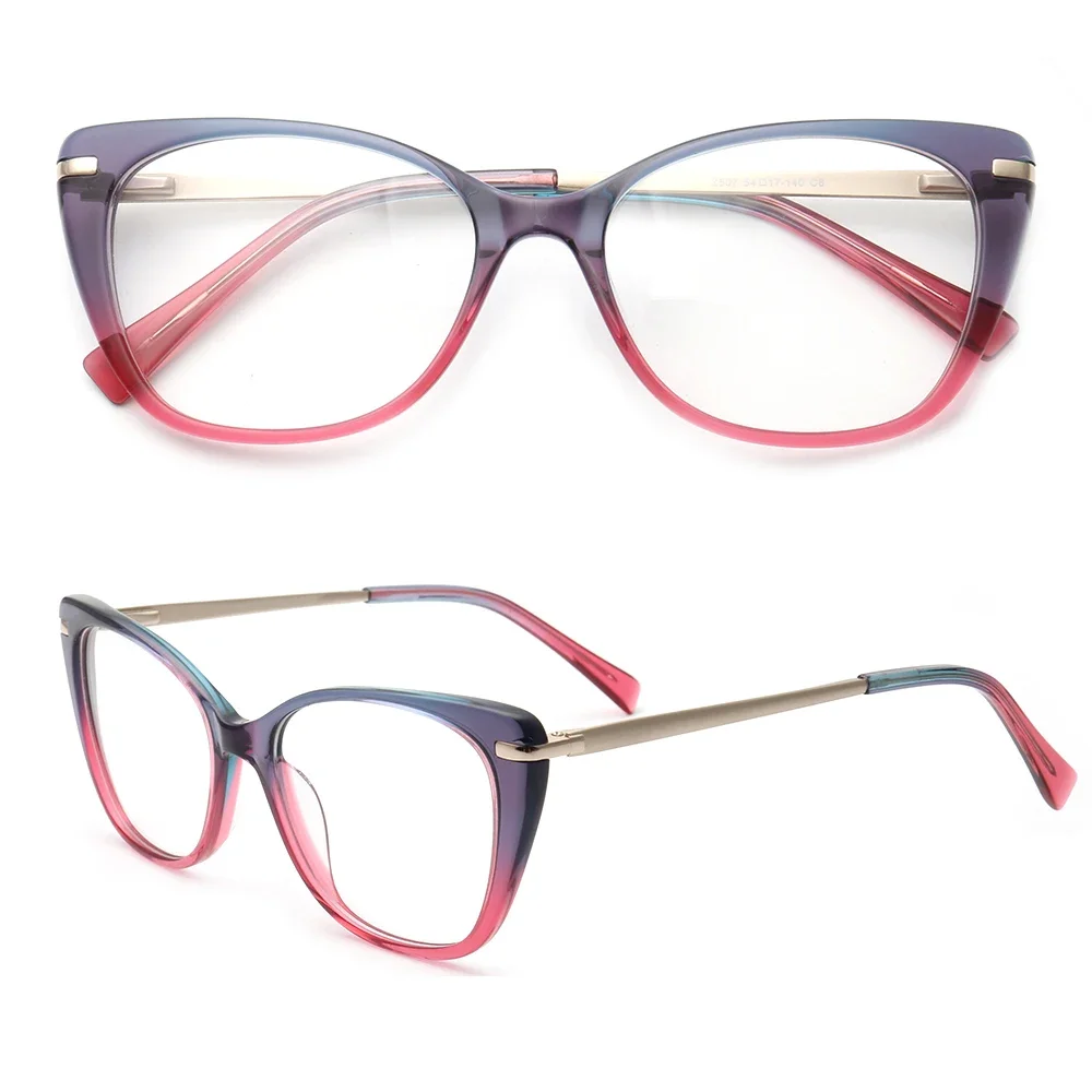 

Women Cat Eye Eyeglass Frame for Women Optical Glasses Frames Round Pink Blue Retro Prescription Spectacles Vintage Hot Eyewear