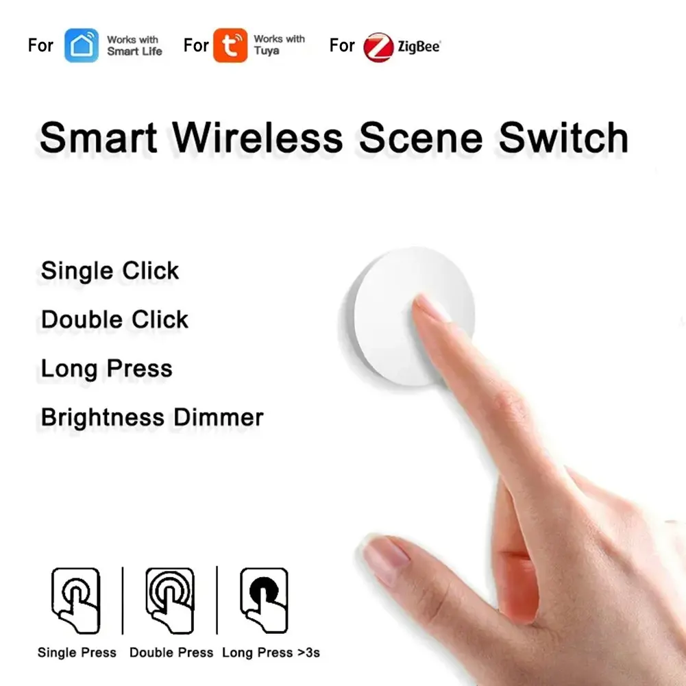 Tuya-ZigBe Button Smart Scene Switch Multi Scene Linkage Wireless Remote Control Intelligent Smart Home ZigbeesGateway Needs
Tuya-ZigBe Button Smart Scene Switch Multi Scene Linkage Wireless Remote Control Intelligent Smart Home ZigbeesGateway Needs