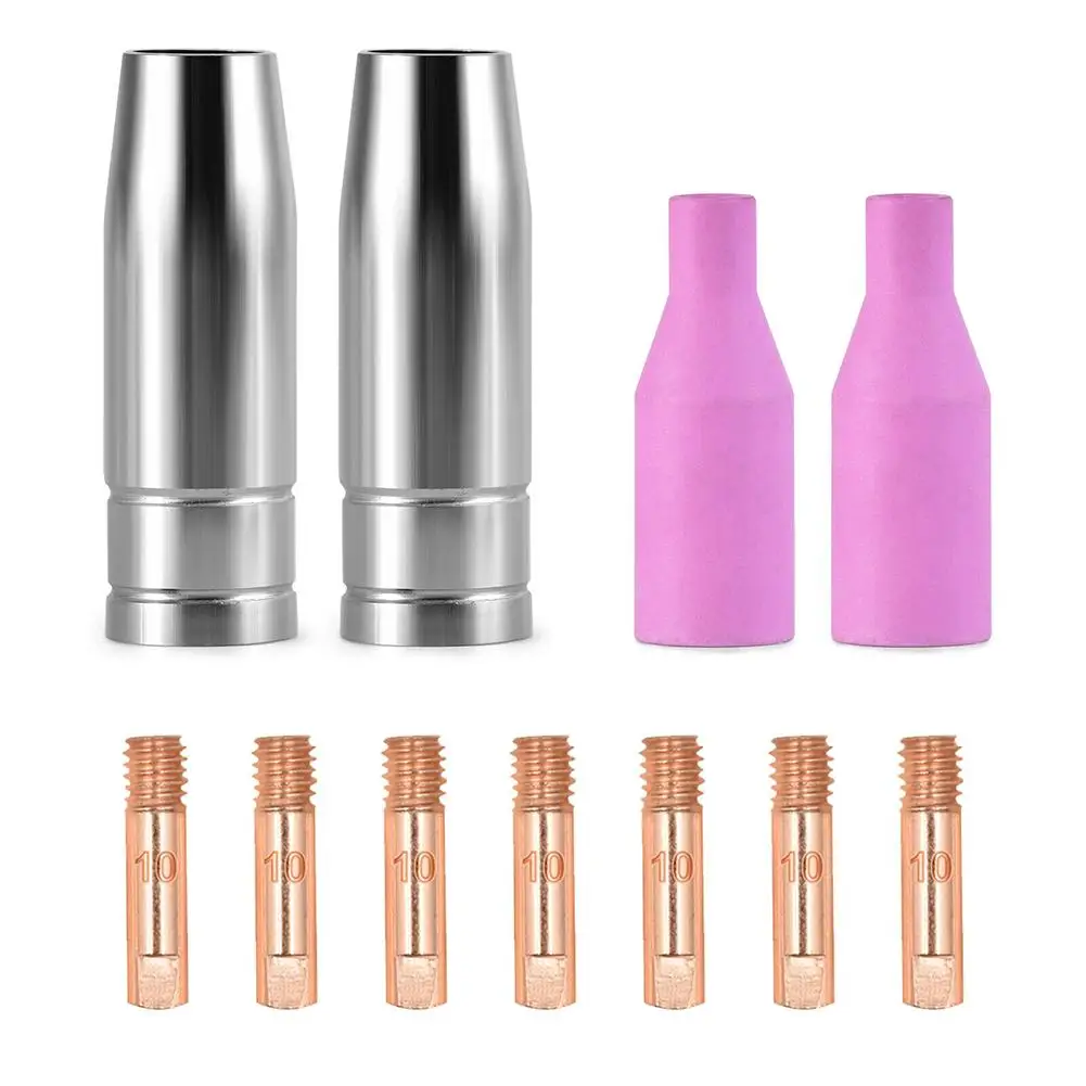 MIG Welding Accessories Kit MIG Gun Tips Consumables 1mm/0.040" Contact Tip Nozzles Diffuser Set For Welding Machine Accessories
MIG Welding Accessories Kit MIG Gun Tips Consumables 1mm/0.040" Contact Tip Nozzles Diffuser Set For Welding Machine Accessories