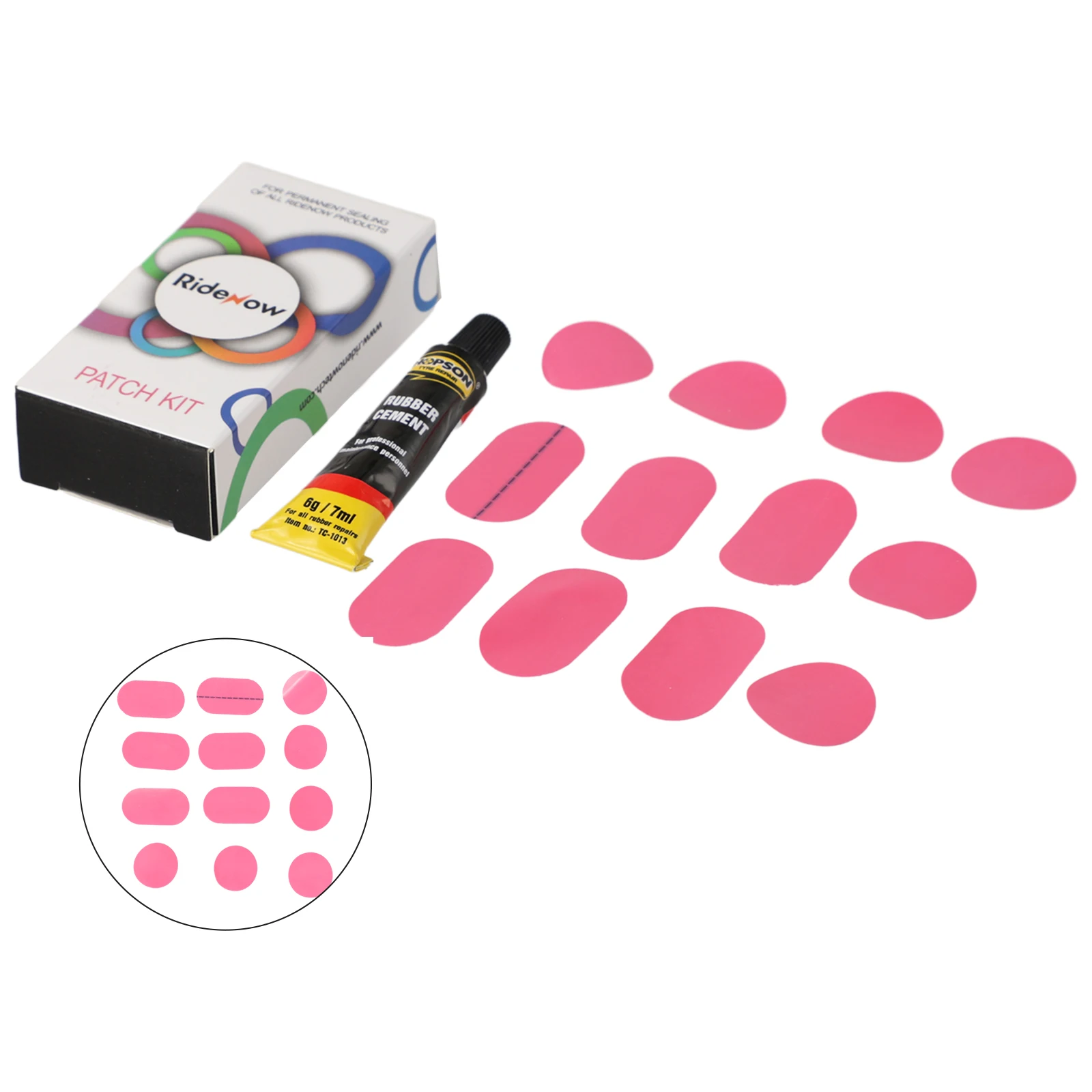 Ridenow Patch Kit Bike Repair Pads Portable Puncture Repair Repair Tool Replacement Universal 1 Set Road Bicycle
Ridenow Patch Kit Bike Repair Pads Portable Puncture Repair Repair Tool Replacement Universal 1 Set Road Bicycle