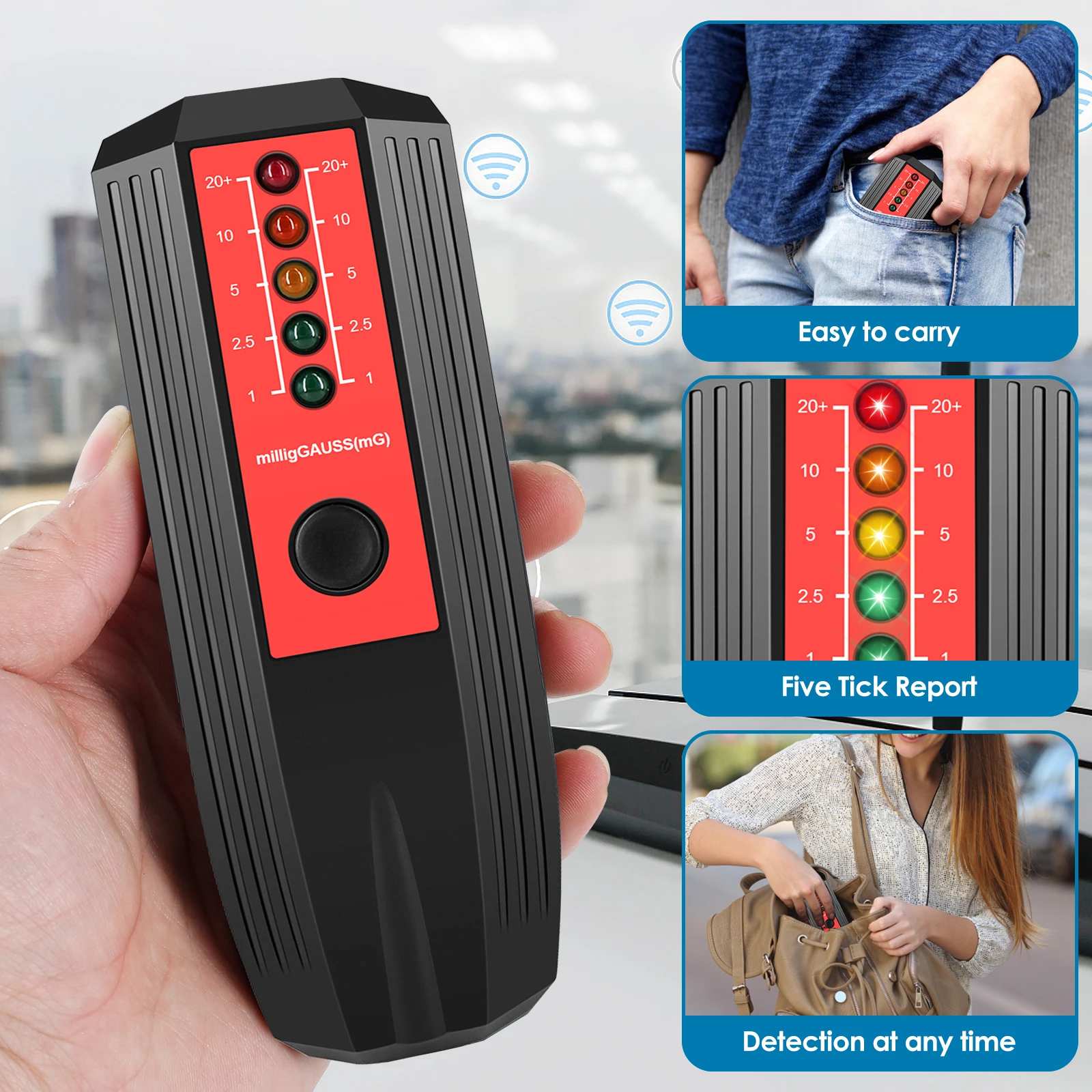 Electromagnetic Radiation Detector Handheld EMF Gauss Meter Magnetic Field Detector Equipment Tester for Electrical Instruments
Electromagnetic Radiation Detector Handheld EMF Gauss Meter Magnetic Field Detector Equipment Tester for Electrical Instruments