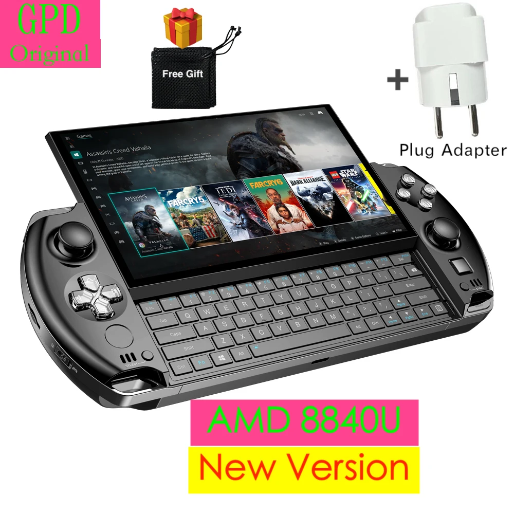 

Newly GPD WIN4 Win 4 2024 AMD 8840U 6Inch Handheld GamePad Tablet WIN10 Systerm Pocket Mini PC Laptop Game Player Console